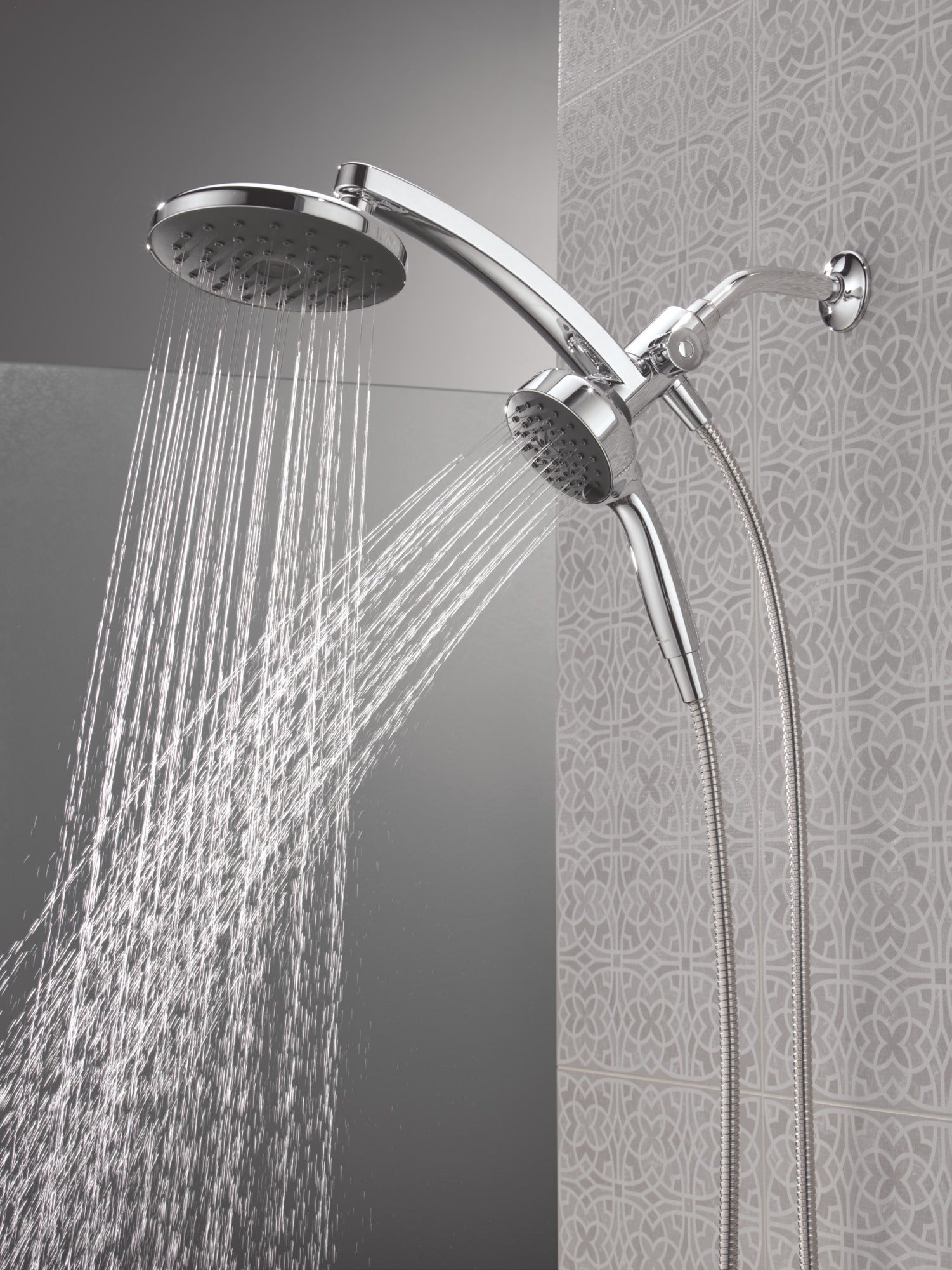 Delta Universal Showering Components PivotPro™ 3-in-1 Combination Shower with TouchClean® Spray Face