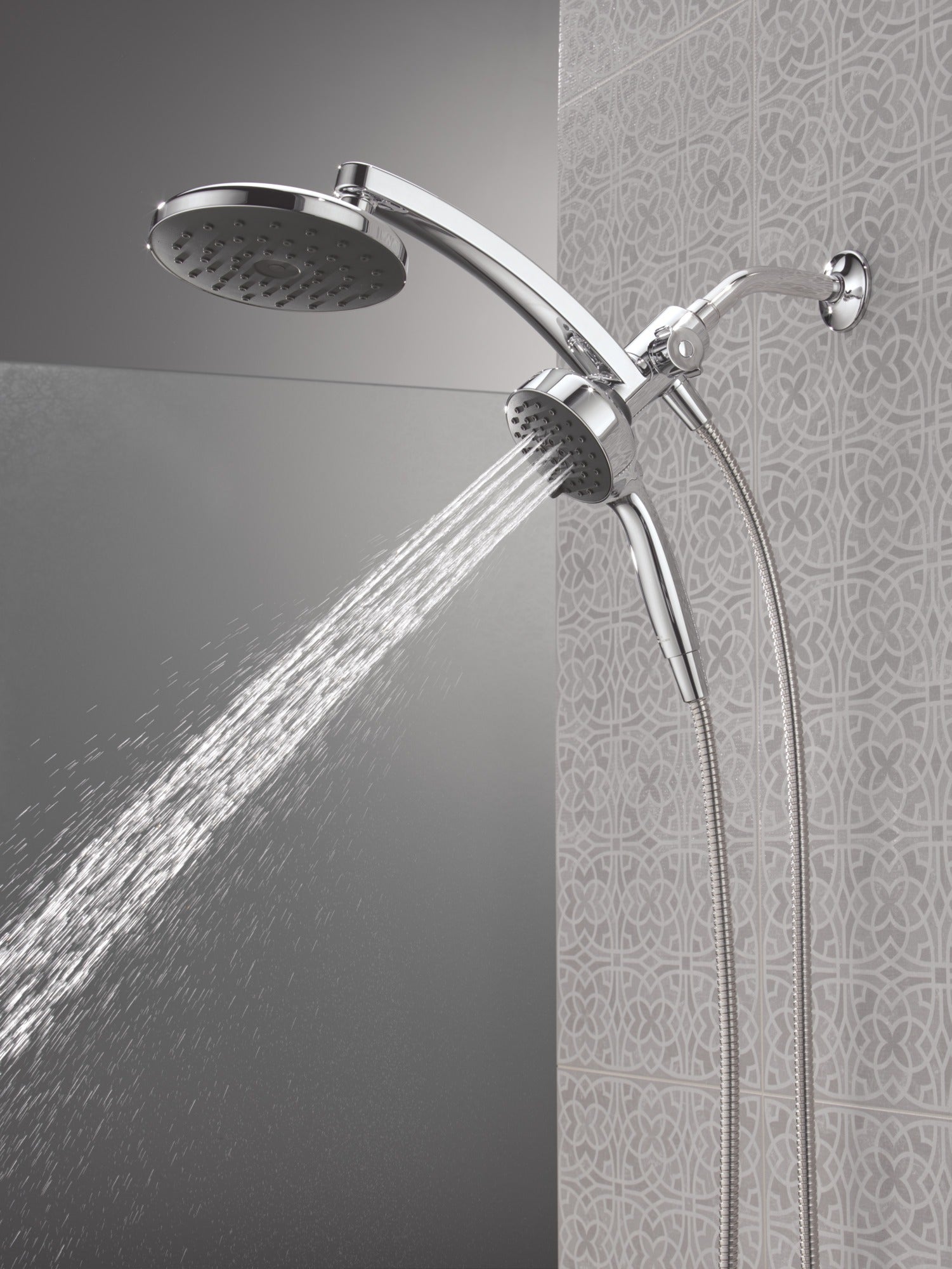Delta Universal Showering Components PivotPro™ 3-in-1 Combination Shower with TouchClean® Spray Face