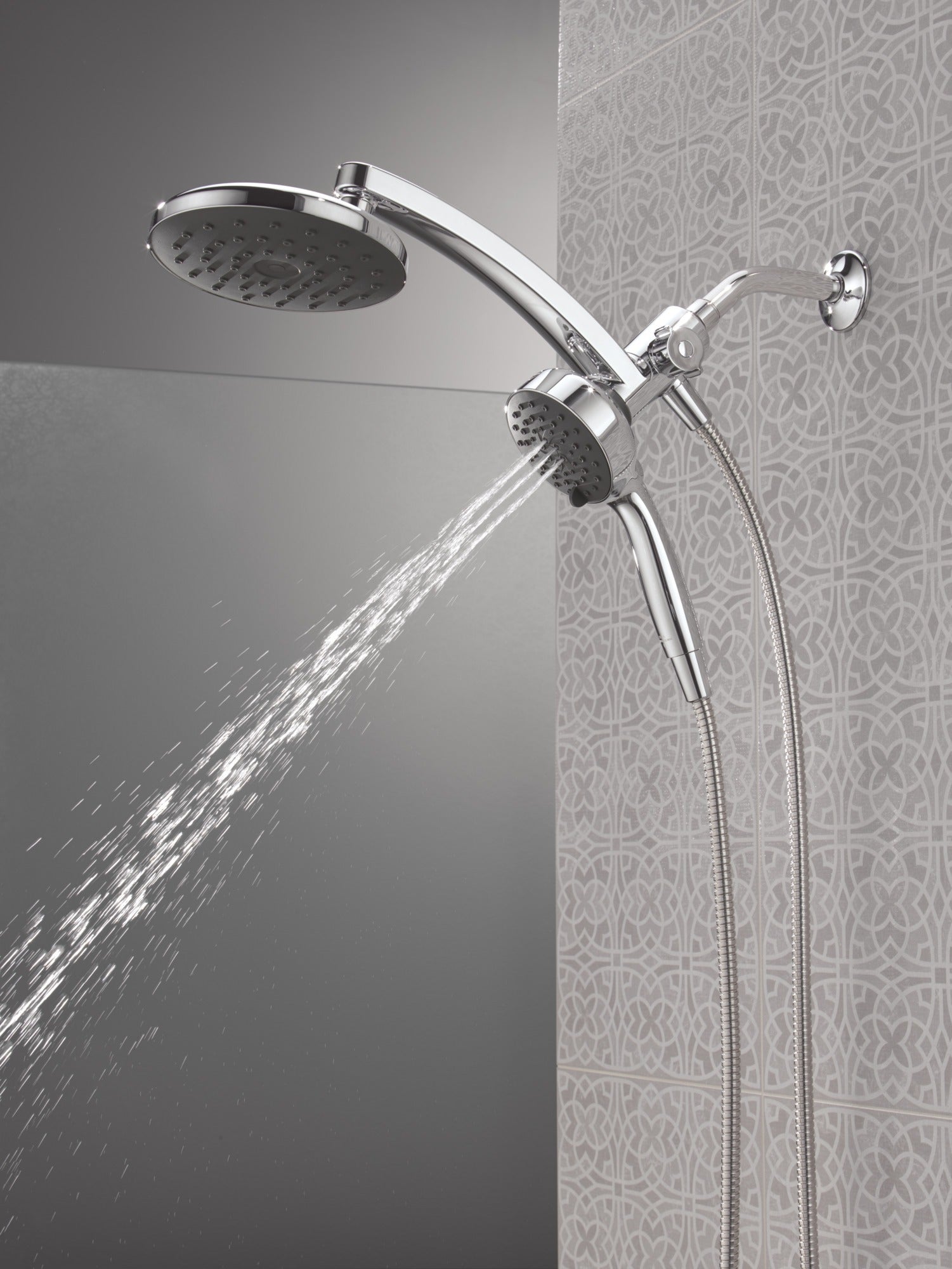 Delta Universal Showering Components PivotPro™ 3-in-1 Combination Shower with TouchClean® Spray Face