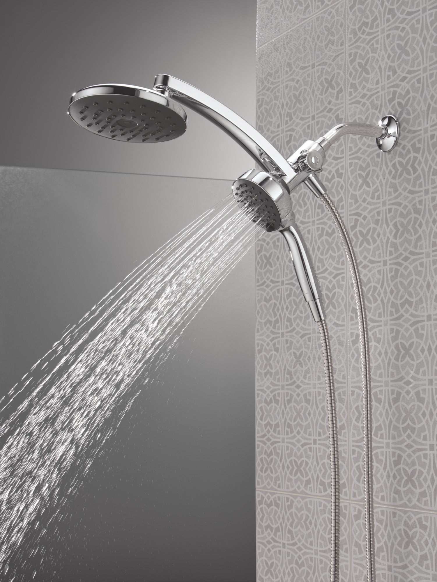 Delta Universal Showering Components PivotPro™ 3-in-1 Combination Shower with TouchClean® Spray Face