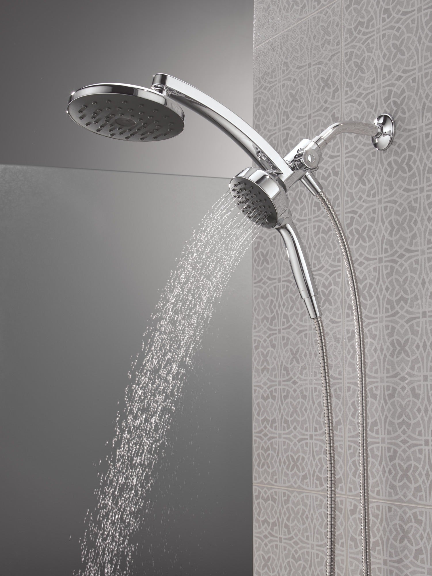 Delta Universal Showering Components PivotPro™ 3-in-1 Combination Shower with TouchClean® Spray Face