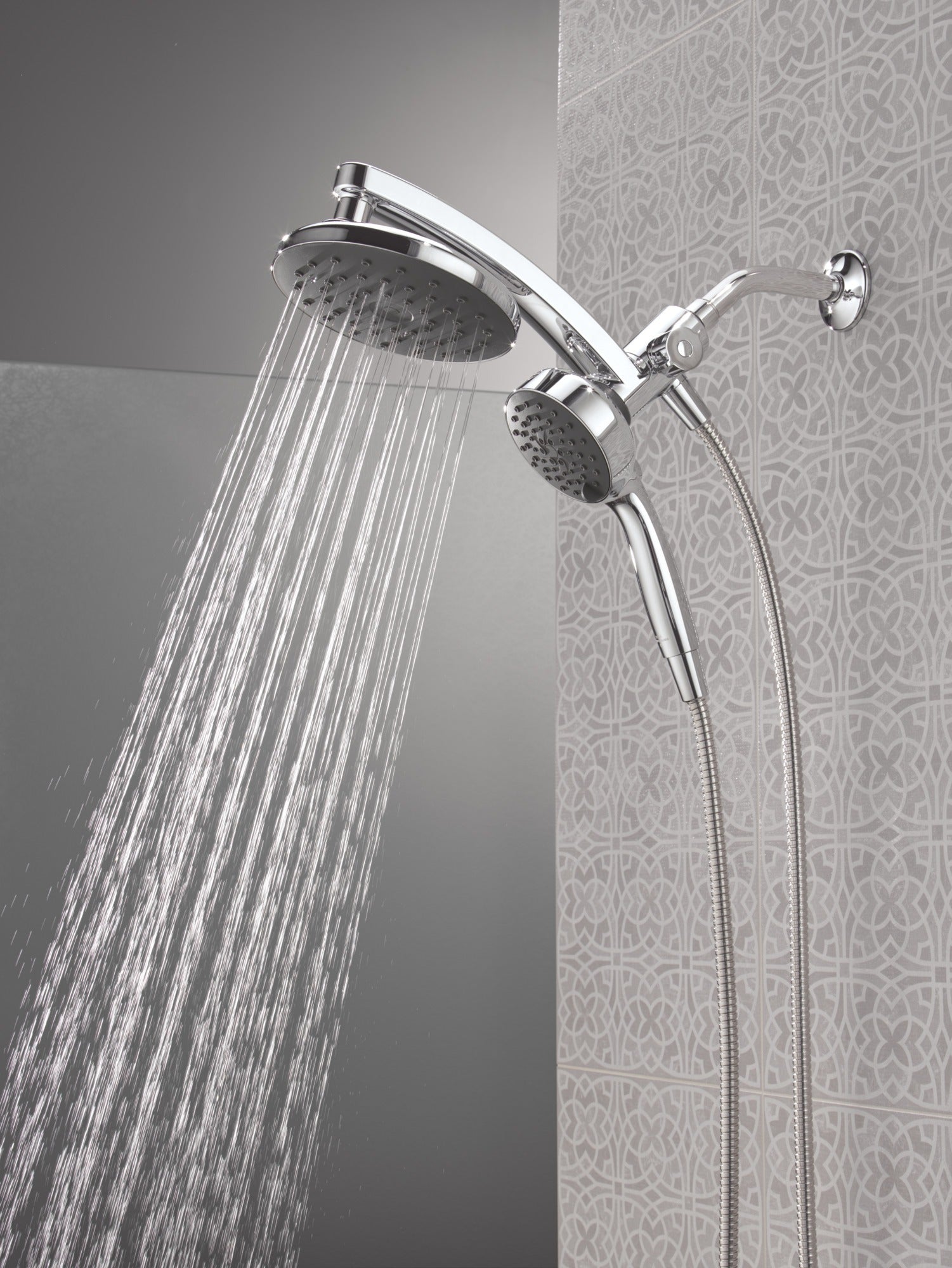 Delta Universal Showering Components PivotPro™ 3-in-1 Combination Shower with TouchClean® Spray Face