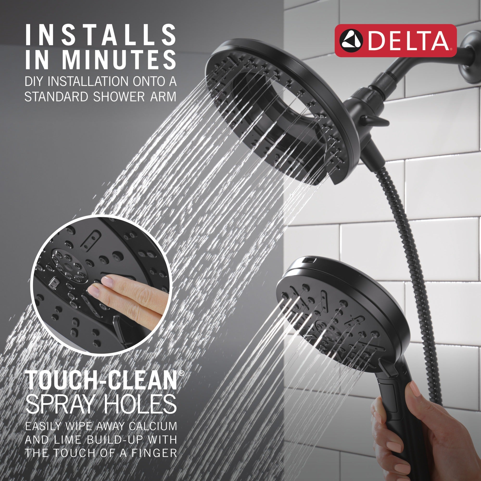 Delta Universal Showering Components 6-Setting In2ition® with ProClean®