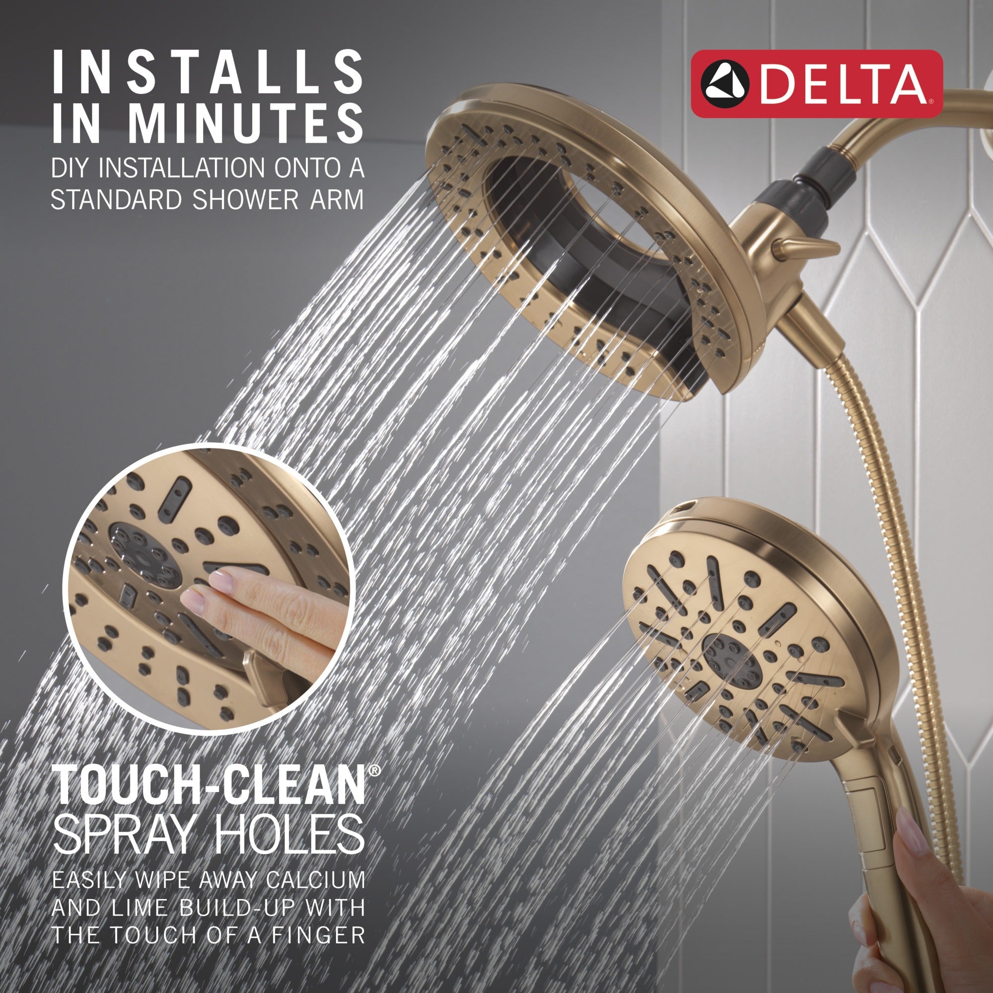 Delta Universal Showering Components 6-Setting In2ition® with ProClean®