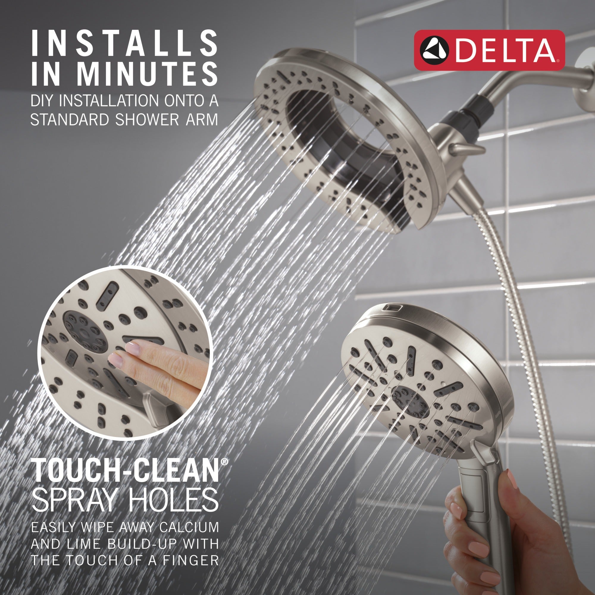 Delta Universal Showering Components 6-Setting In2ition® with ProClean®