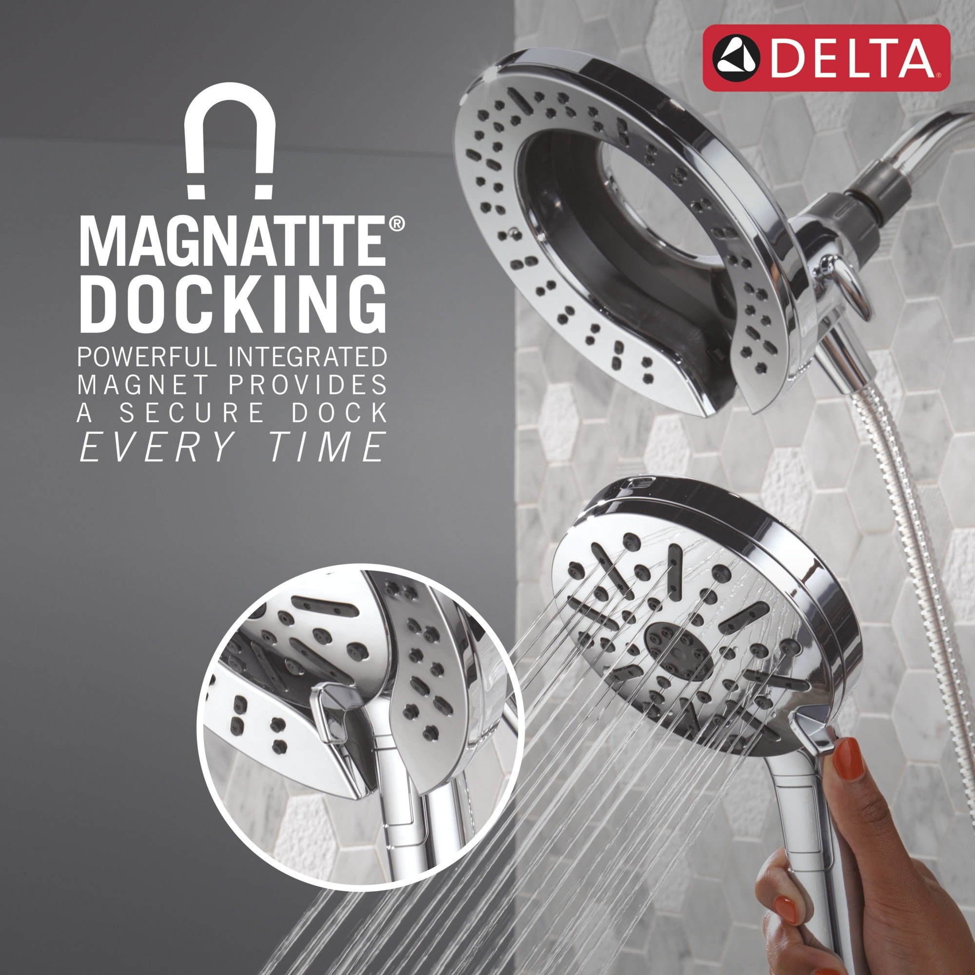Delta Universal Showering Components 6-Setting In2ition® with ProClean®