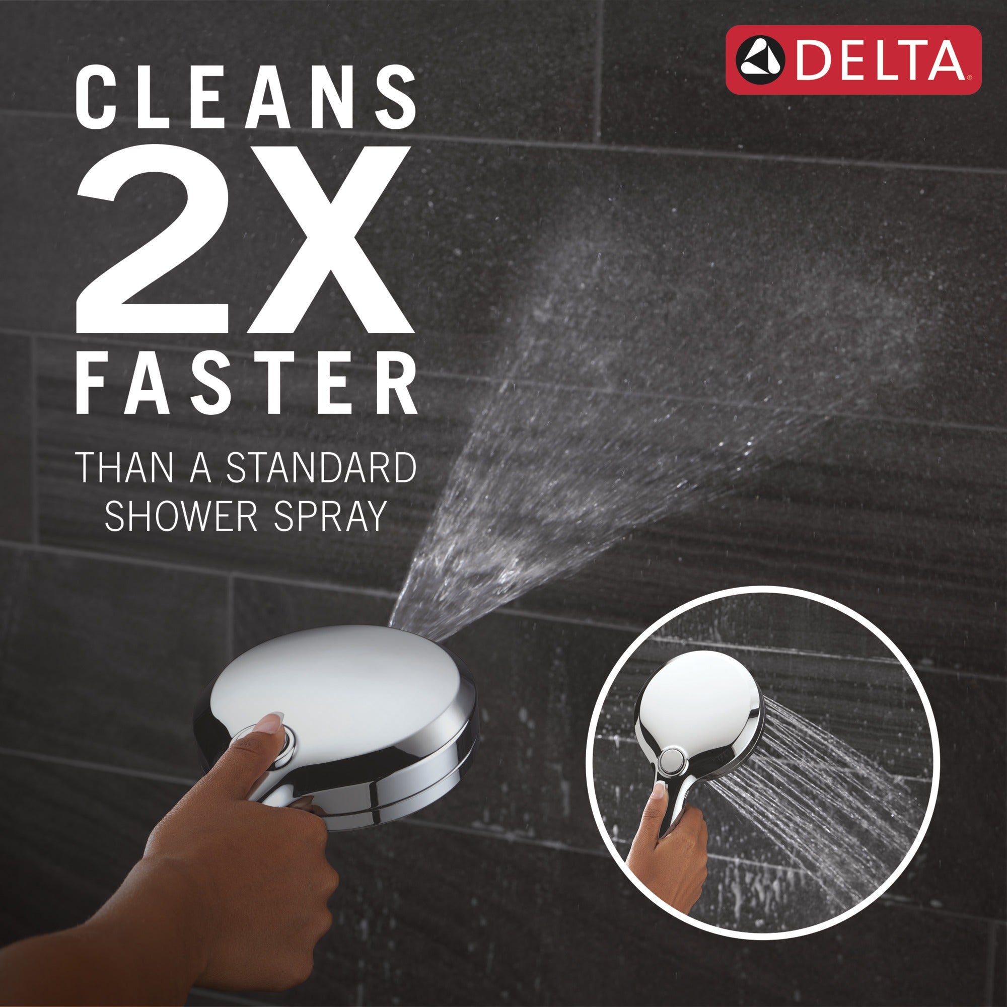 Delta Universal Showering Components 6-Setting In2ition® with ProClean®