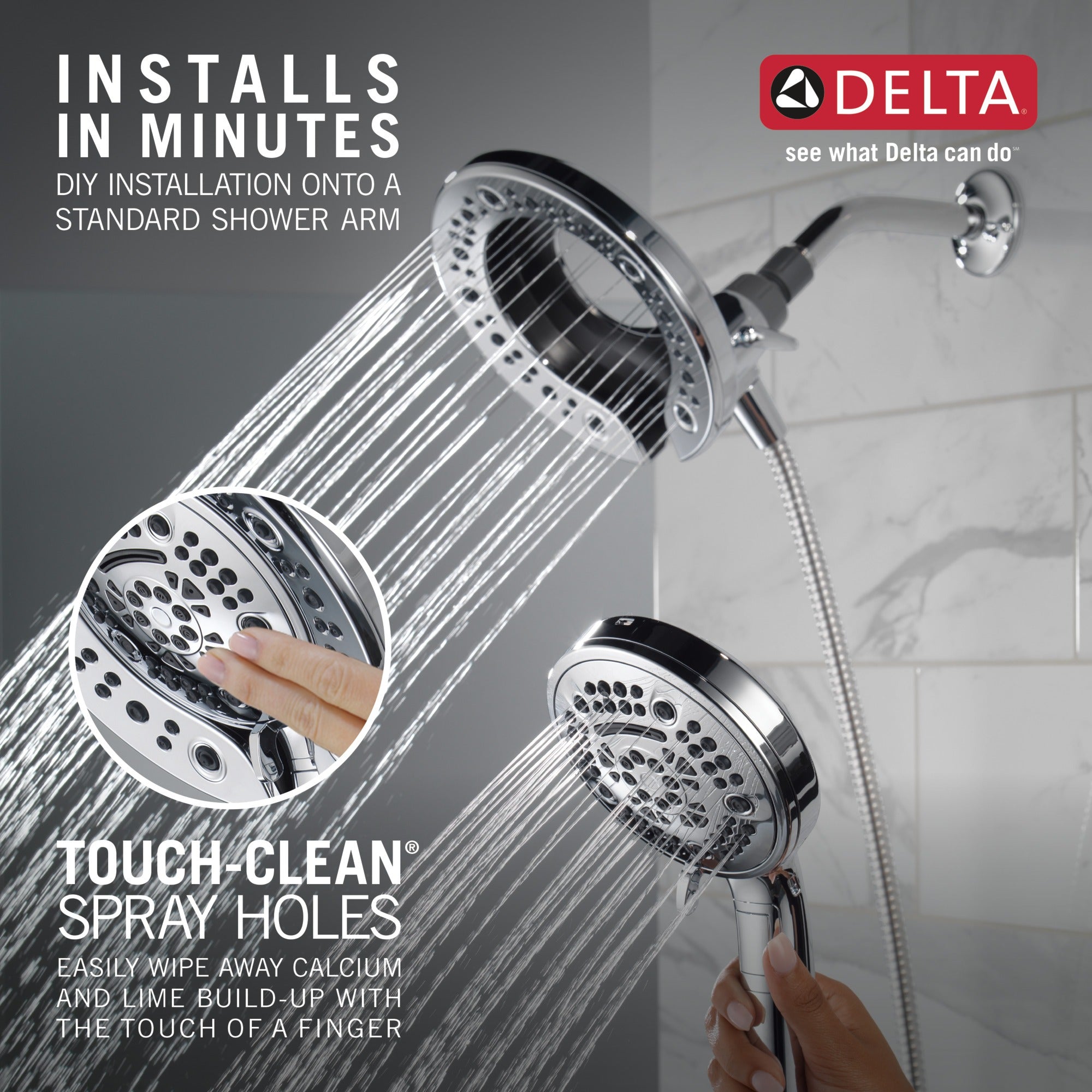 Delta Universal Showering Components In2ition® 7-Setting Two-in-One Shower