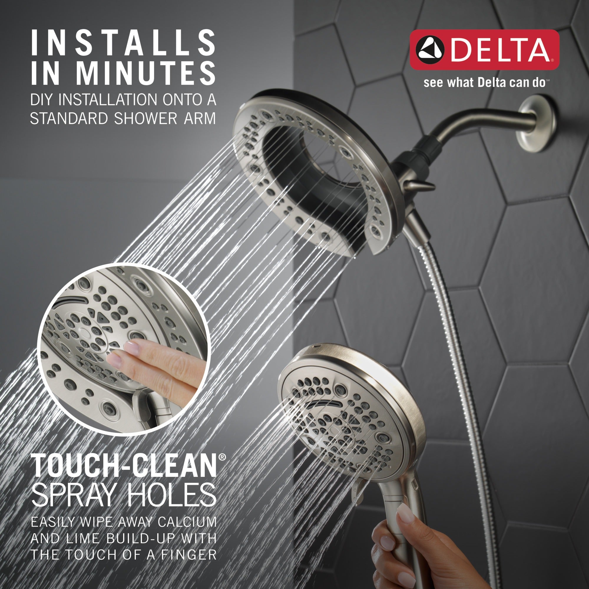 Delta Universal Showering Components In2ition® 7-Setting Two-in-One Shower