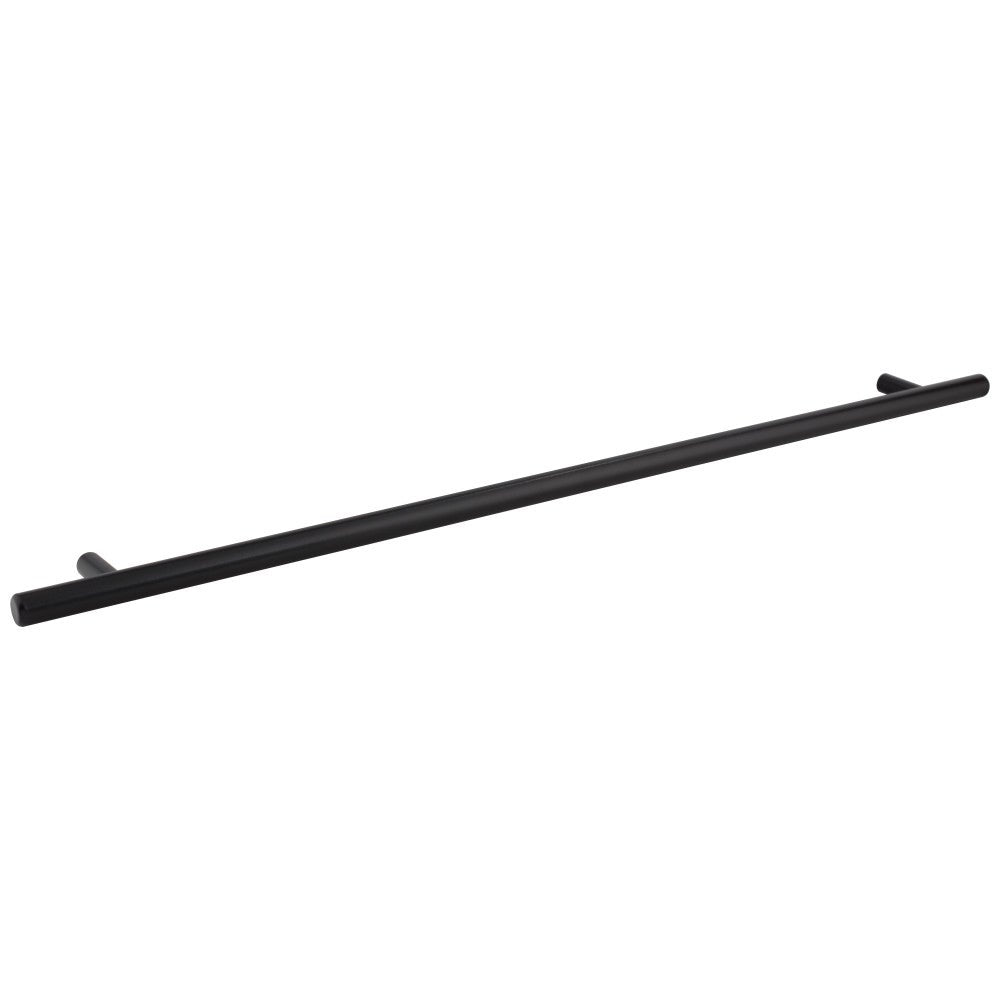 Hardware Resources 96 mm Center-to-Center Hollow Matte Black Stainless Steel Naples Cabinet Bar Pull
