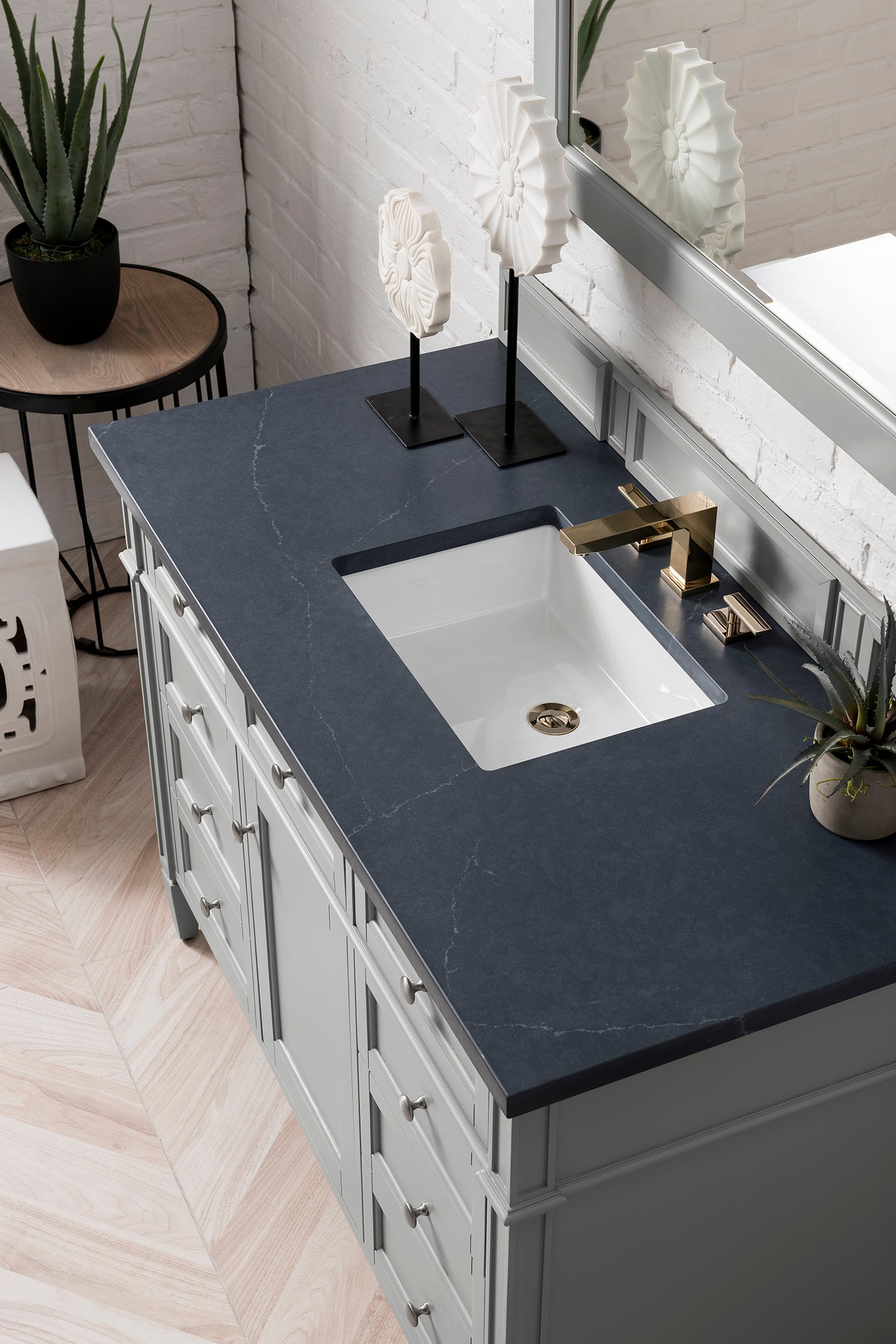 James Martin Brittany 48" Single Vanity in Urban Gray with 3cm Countertop
