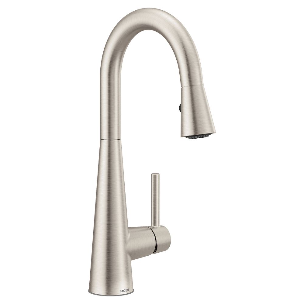 Sleek One-Handle Pulldown Bar Faucet