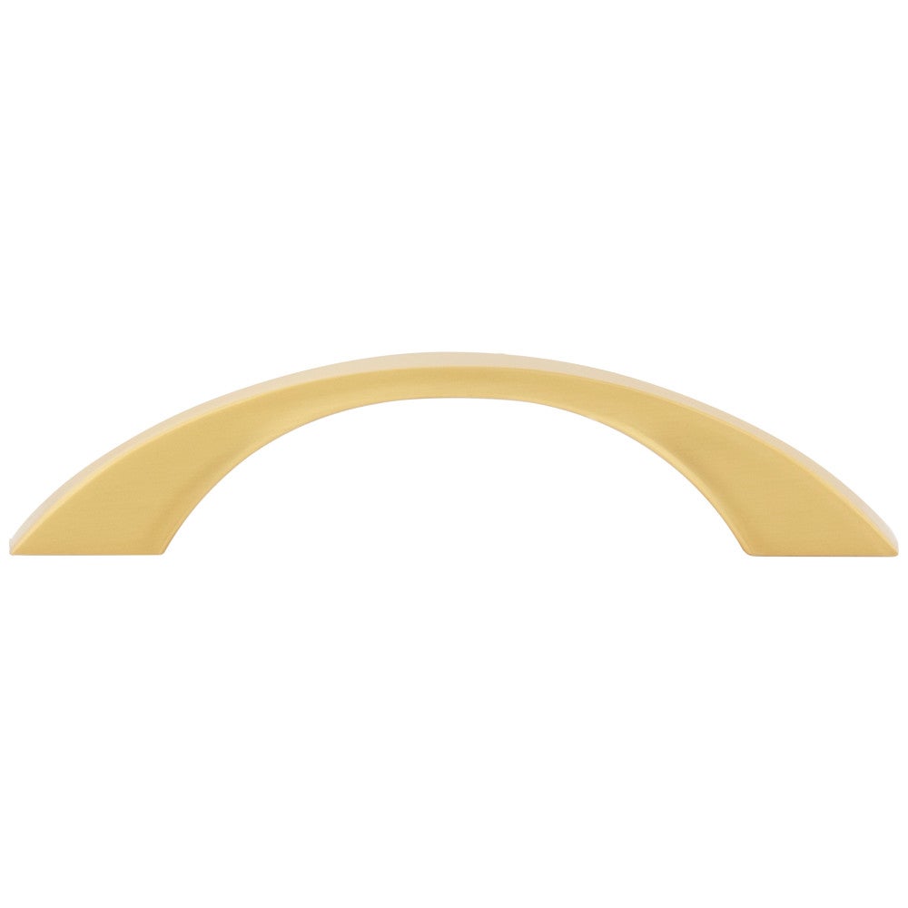 Hardware Resources 96 mm Center-to-Center Satin Nickel Flared Philip Cabinet Pull