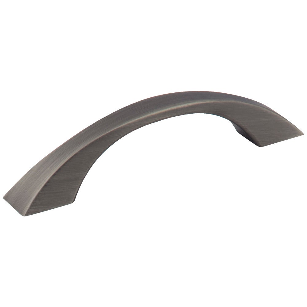 Hardware Resources 96 mm Center-to-Center Satin Nickel Flared Philip Cabinet Pull