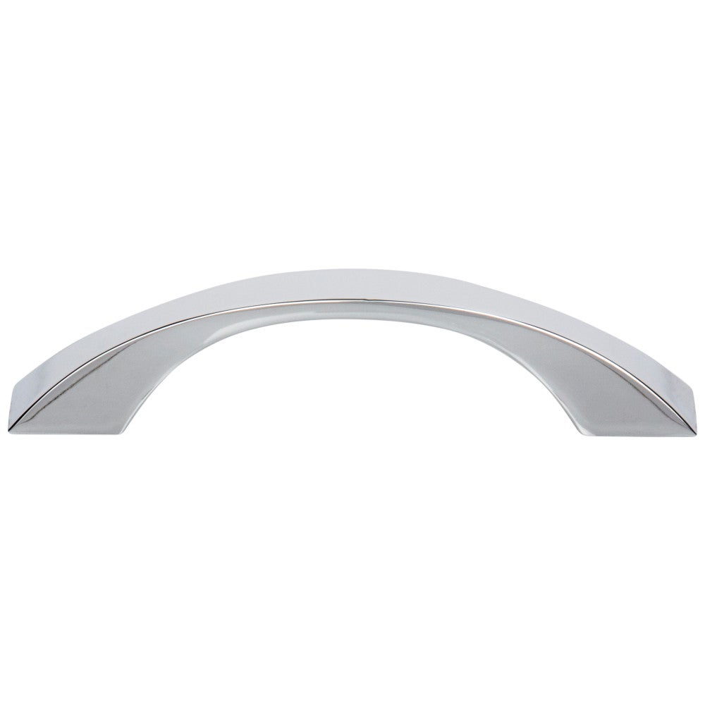 Hardware Resources 96 mm Center-to-Center Satin Nickel Flared Philip Cabinet Pull