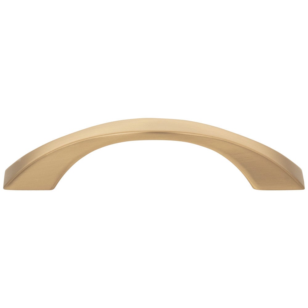 Hardware Resources 96 mm Center-to-Center Satin Nickel Flared Philip Cabinet Pull