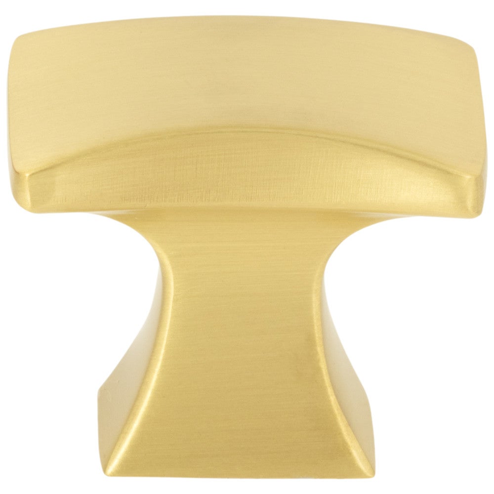 Hardware Resources 1-1/4" Overall Length Satin Nickel Flared Philip Cabinet Knob