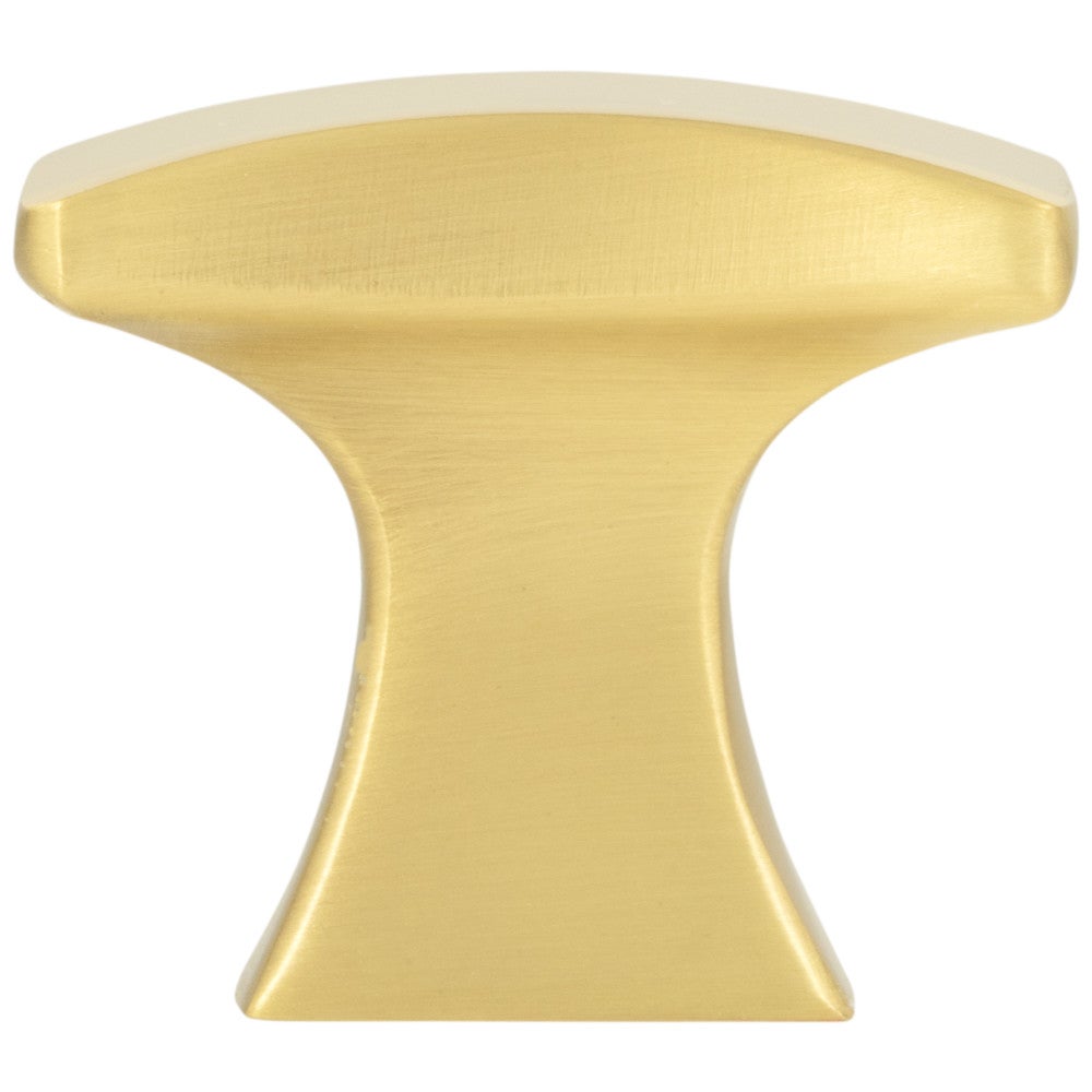 Hardware Resources 1-1/4" Overall Length Satin Nickel Flared Philip Cabinet Knob