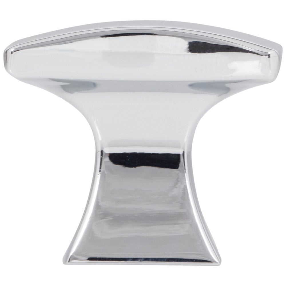 Hardware Resources 1-1/4" Overall Length Satin Nickel Flared Philip Cabinet Knob