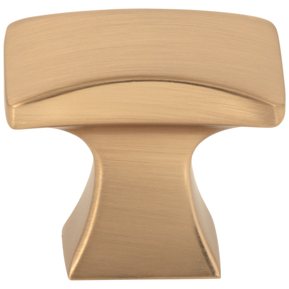 Hardware Resources 1-1/4" Overall Length Satin Nickel Flared Philip Cabinet Knob