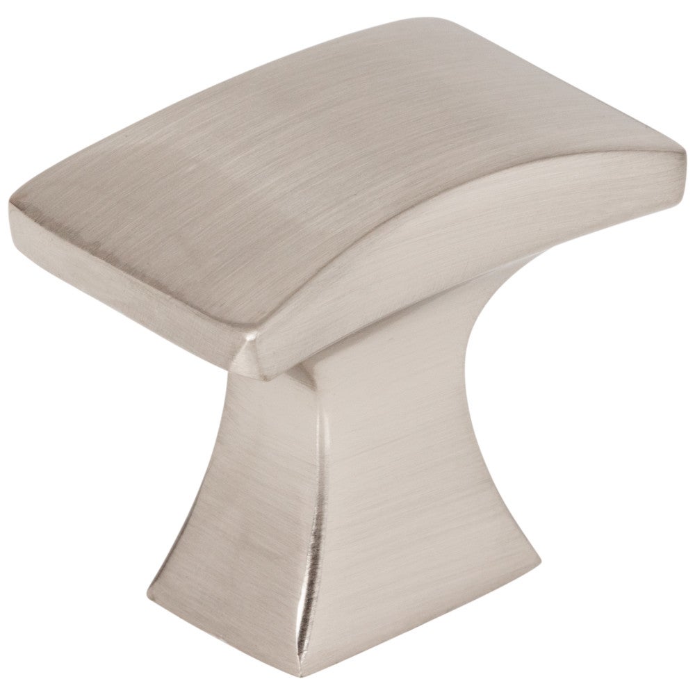 Hardware Resources 1-1/4" Overall Length Satin Nickel Flared Philip Cabinet Knob