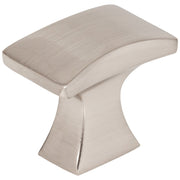 Hardware Resources 1-1/4" Overall Length Satin Nickel Flared Philip Cabinet Knob
