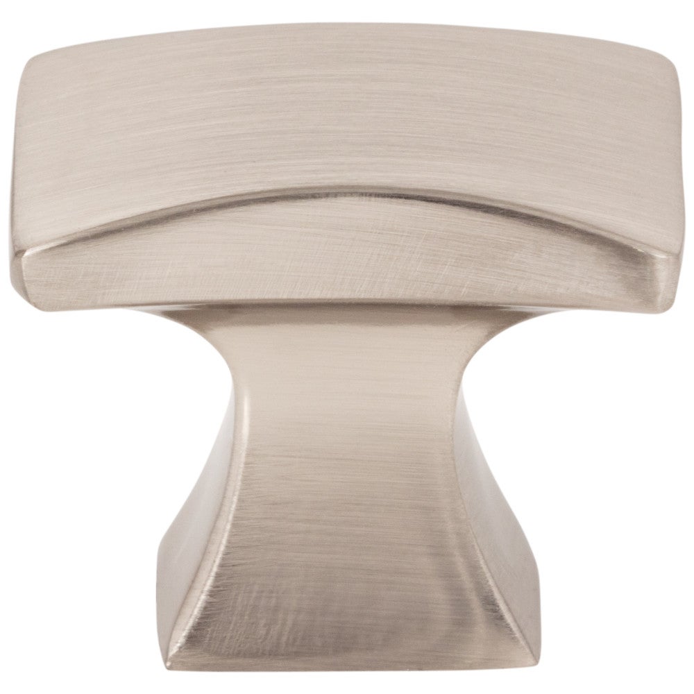 Hardware Resources 1-1/4" Overall Length Satin Nickel Flared Philip Cabinet Knob