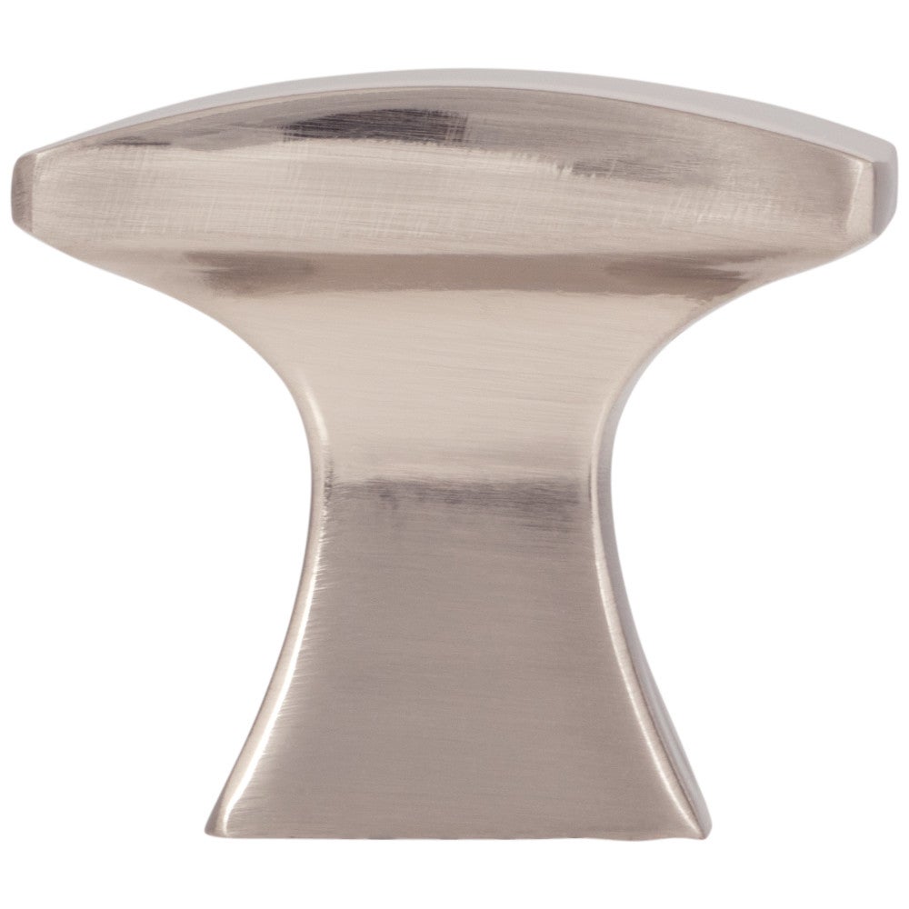 Hardware Resources 1-1/4" Overall Length Satin Nickel Flared Philip Cabinet Knob