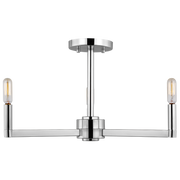 Fullton Three Light Semi-Flush Mount