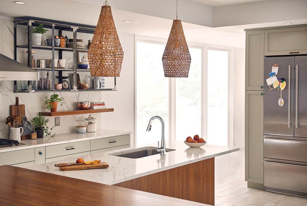 Sleek One-Handle High Arc Pulldown Kitchen Faucet