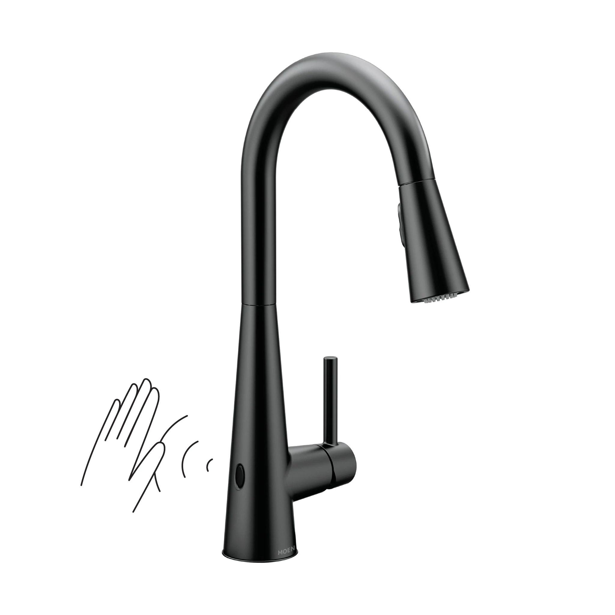 Moen 7864EW Sleek MotionSense Wave One-Handle Pulldown Touchless Kitchen Faucet
