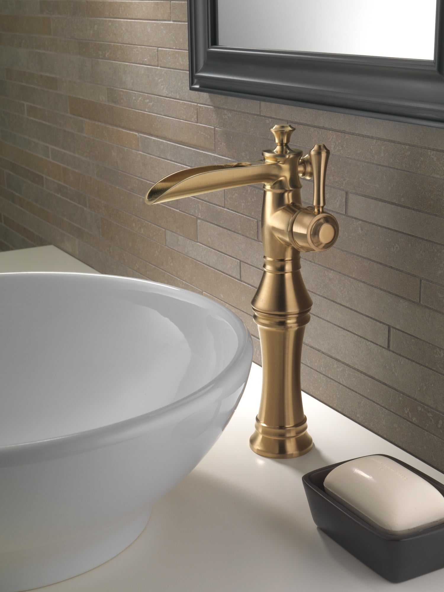 Delta Cassidy® Single Handle Channel Vessel Bathroom Faucet