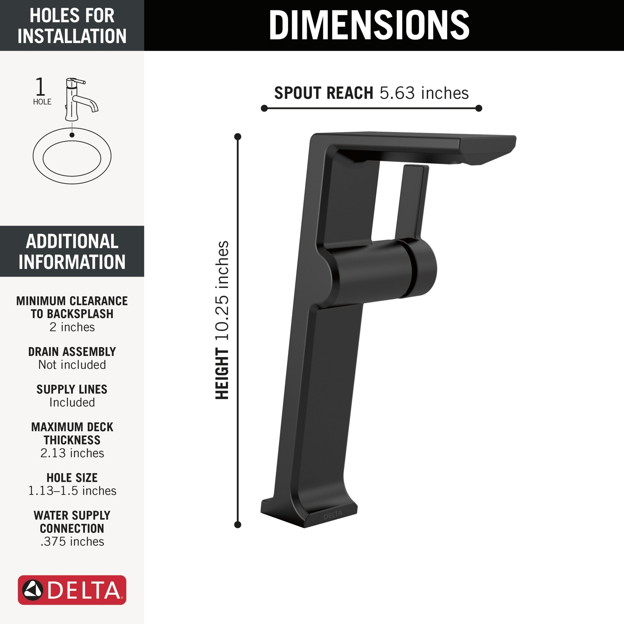 Delta Pivotal® Single Handle Vessel Bathroom Faucet