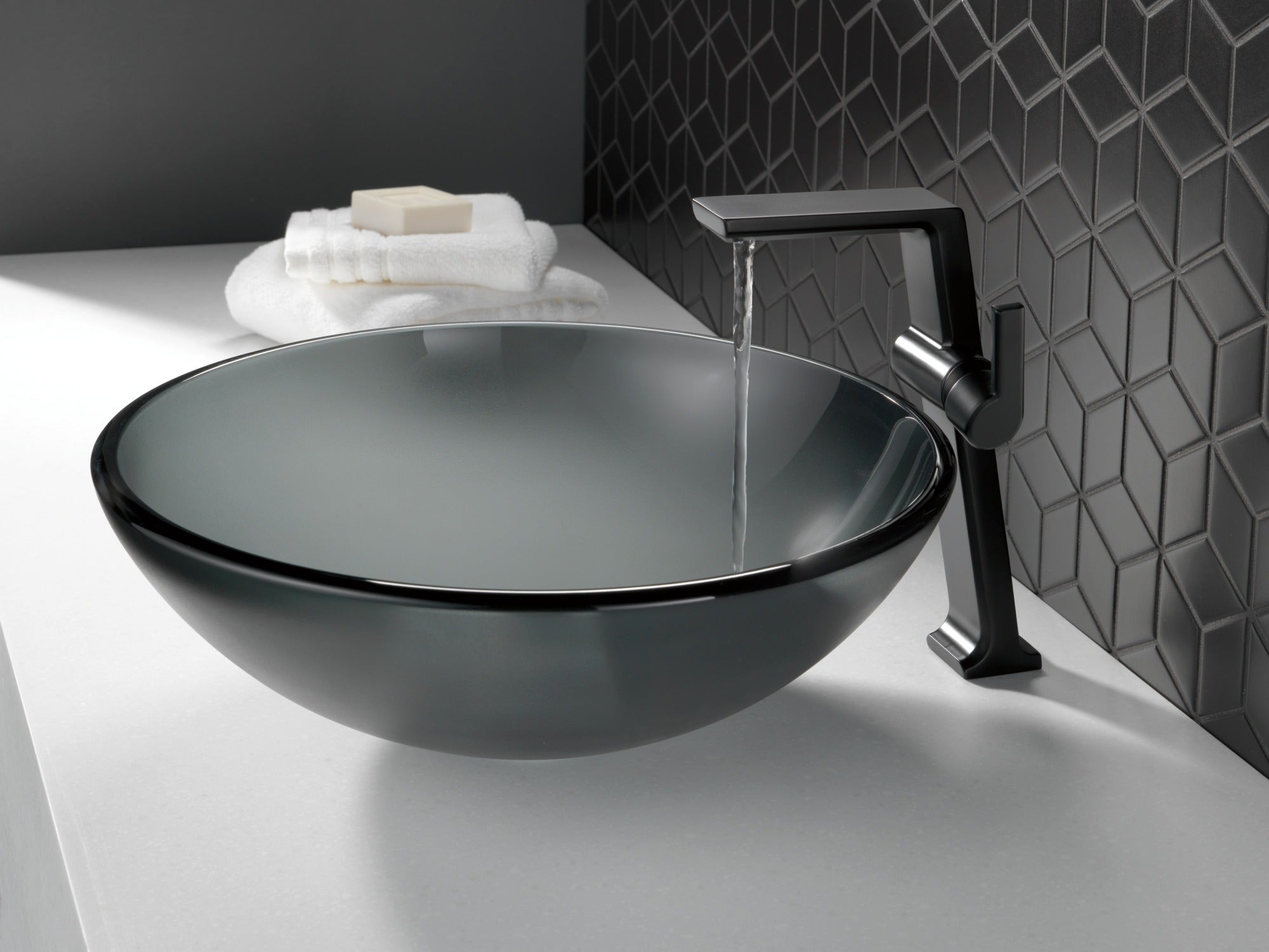 Delta Pivotal® Single Handle Vessel Bathroom Faucet