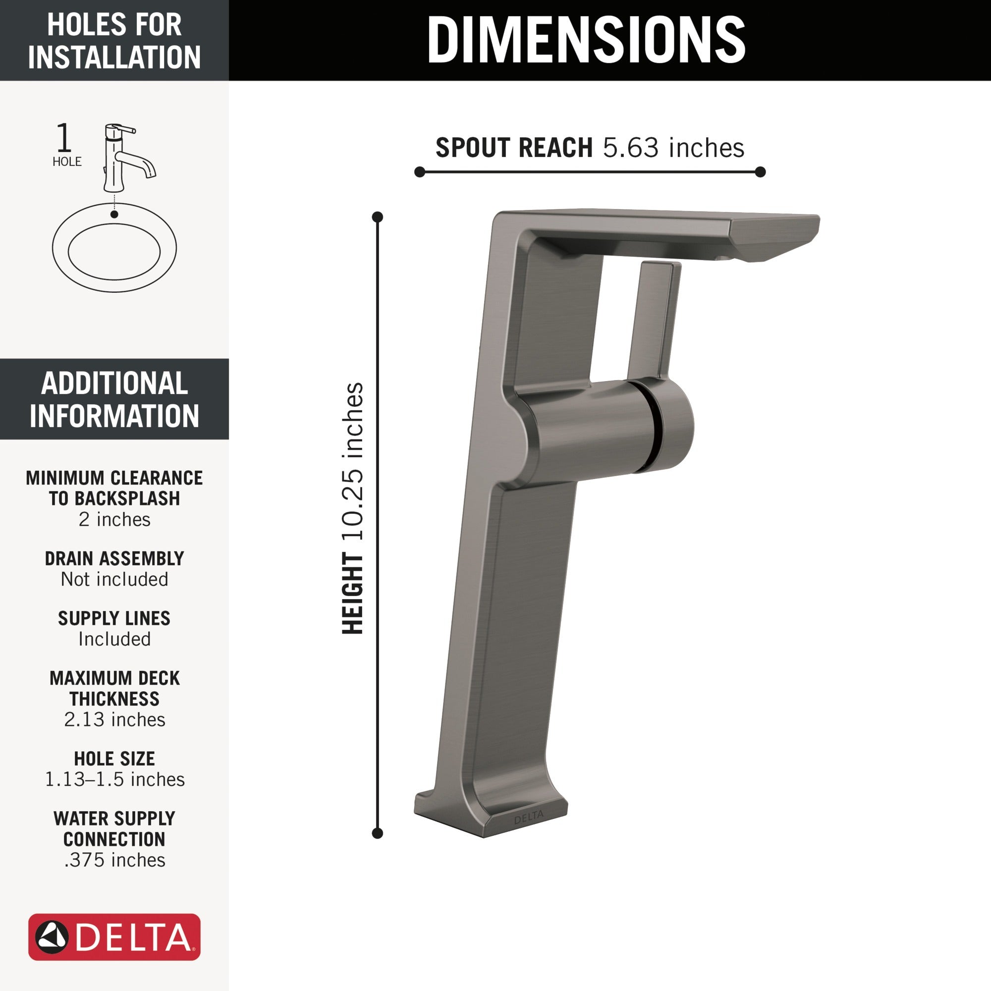 Delta Pivotal® Single Handle Vessel Bathroom Faucet
