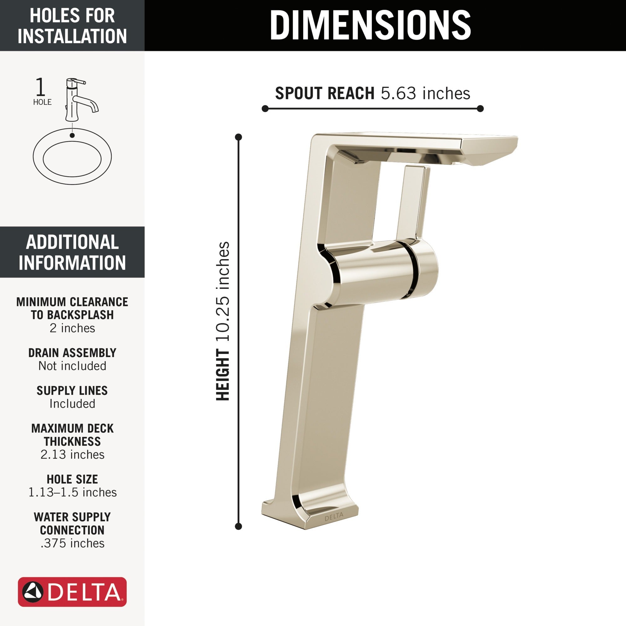 Delta Pivotal® Single Handle Vessel Bathroom Faucet