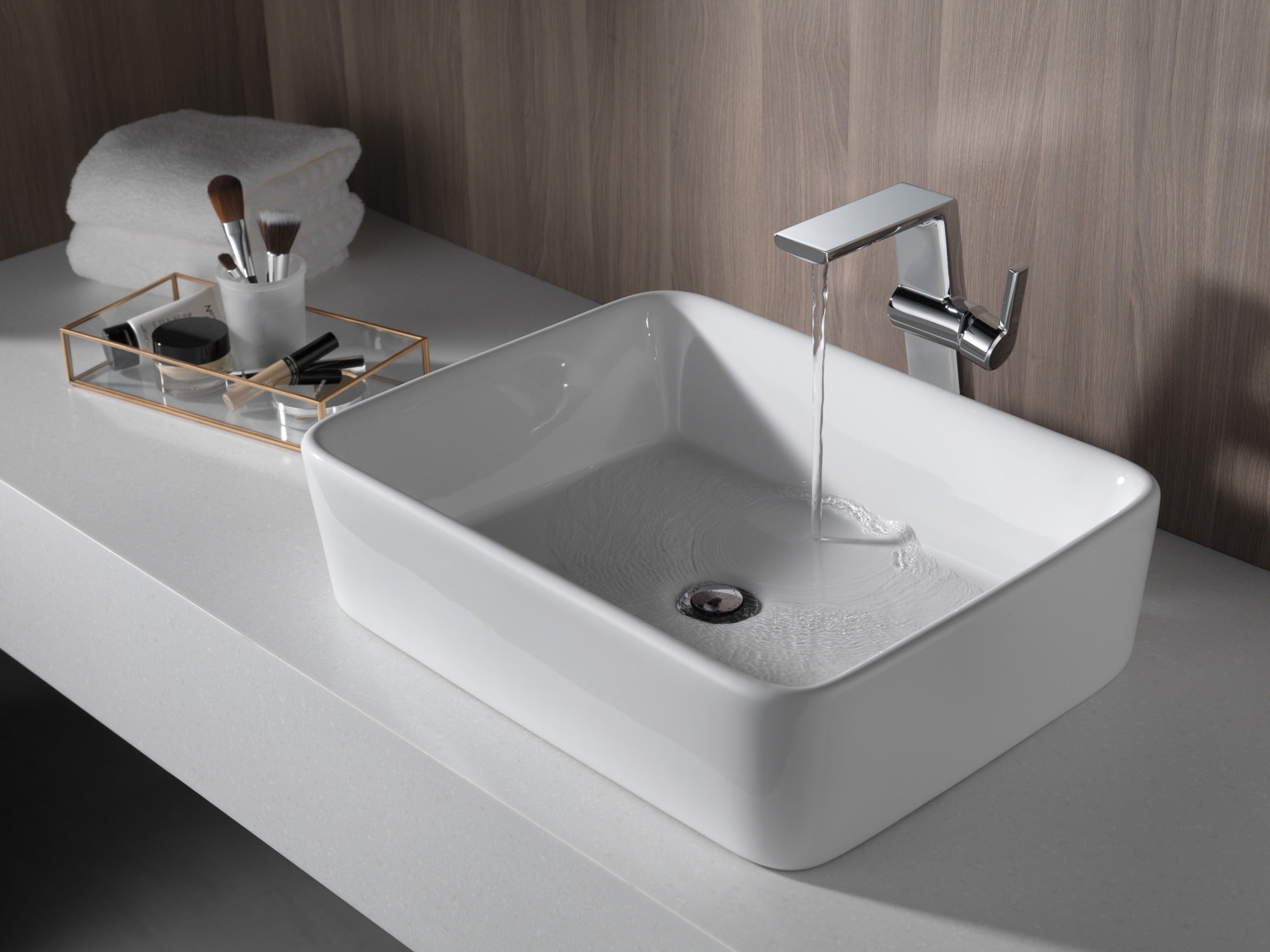 Delta Pivotal® Single Handle Vessel Bathroom Faucet