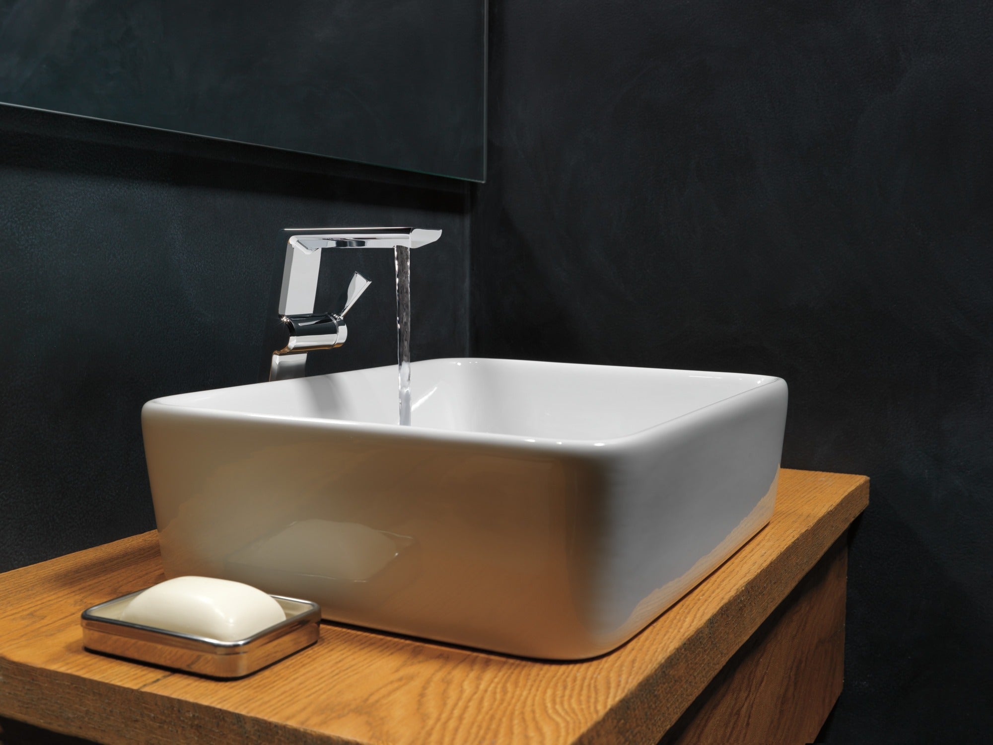 Delta Pivotal® Single Handle Vessel Bathroom Faucet