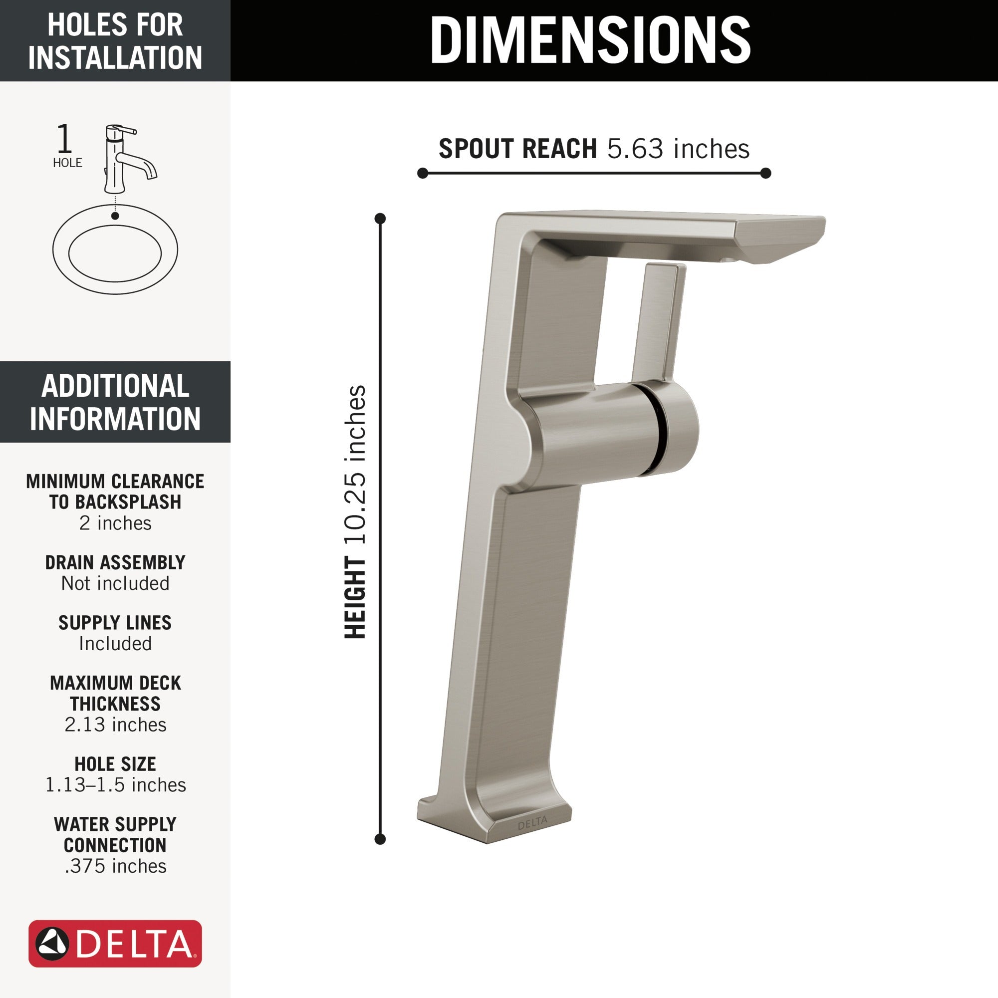Delta Pivotal® Single Handle Vessel Bathroom Faucet