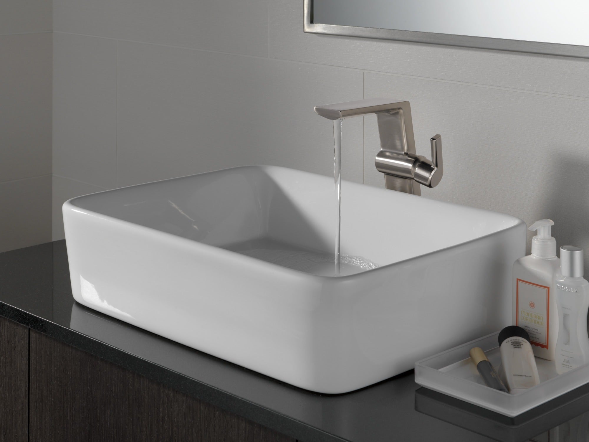 Delta Pivotal® Single Handle Vessel Bathroom Faucet