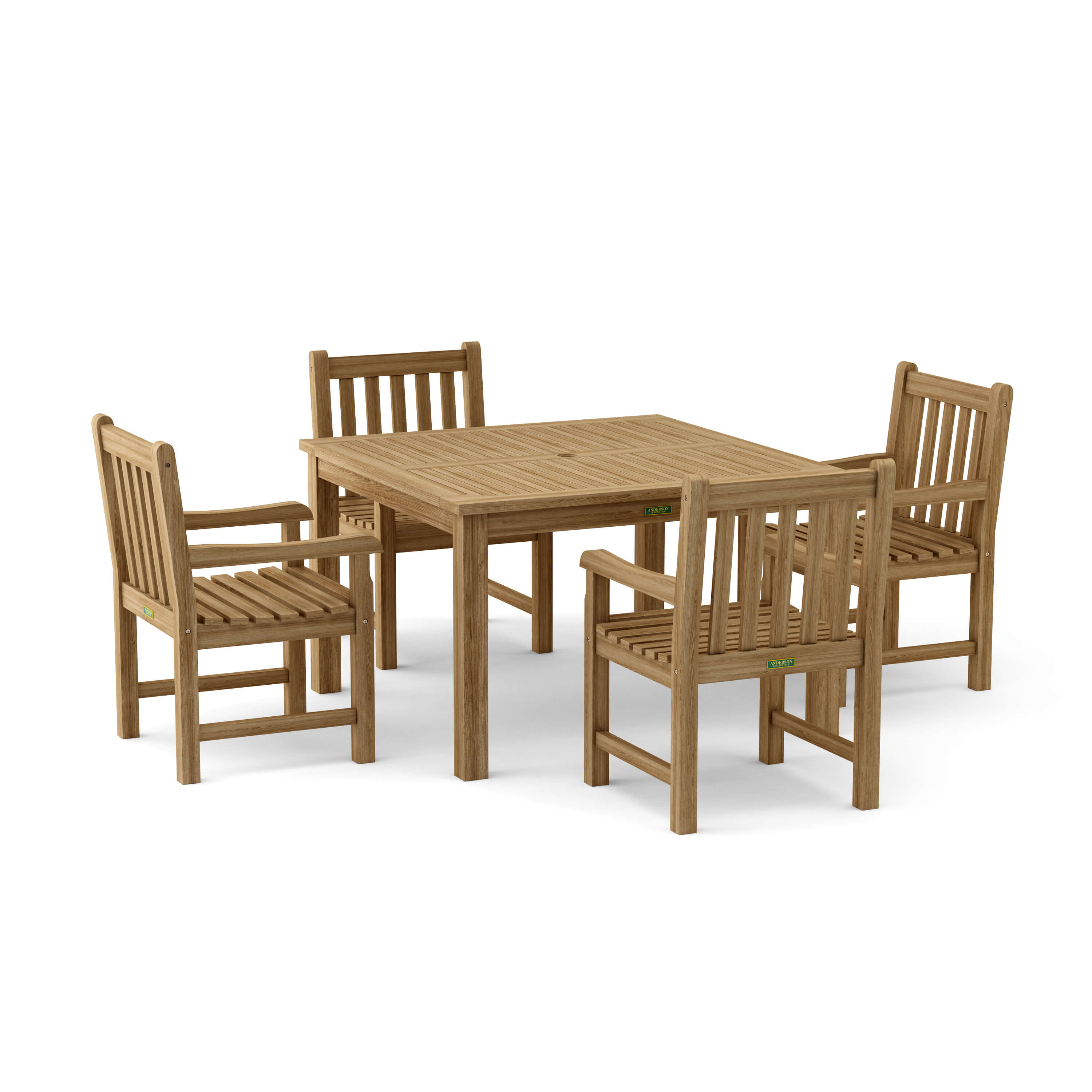 Windsor Classic Armchair 5-Pcs Dining Table Set