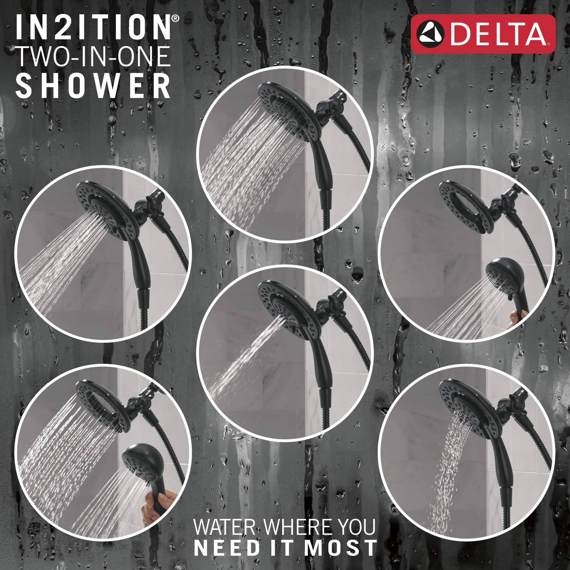 Delta Clarifi™ Shower Filter Attachment with 4-Setting In2ition®