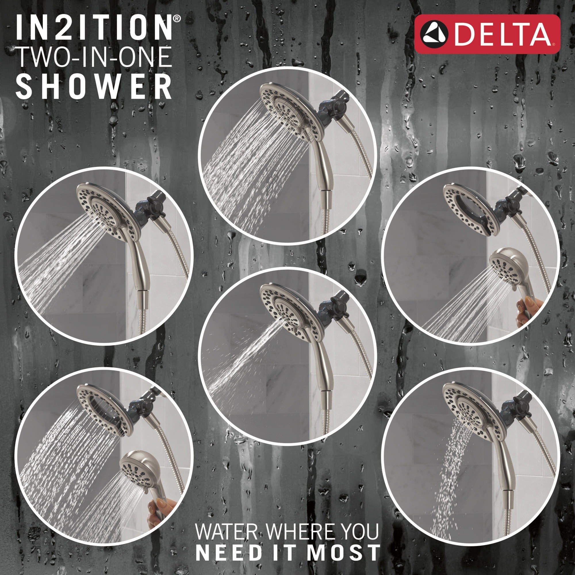 Delta Clarifi™ Shower Filter Attachment with 4-Setting In2ition®