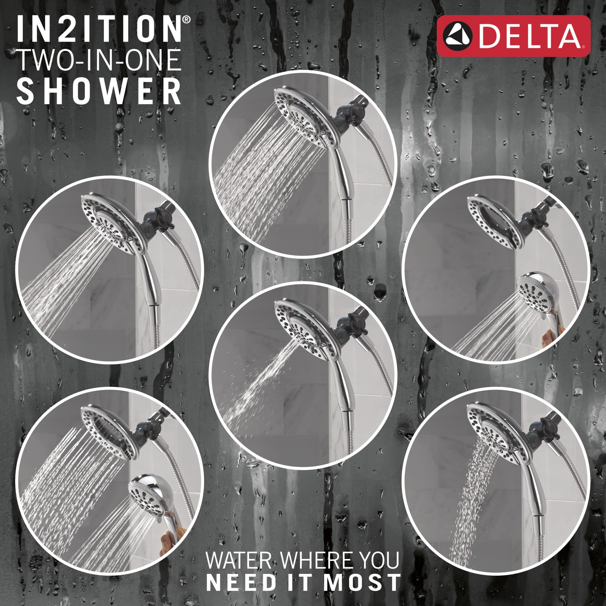 Delta Clarifi™ Shower Filter Attachment with 4-Setting In2ition®