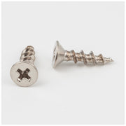 Hardware Resources #7 x 5/8" Bright Nickel Phillips Drive Coarse Thread Flat Head Screw Sold by the Box