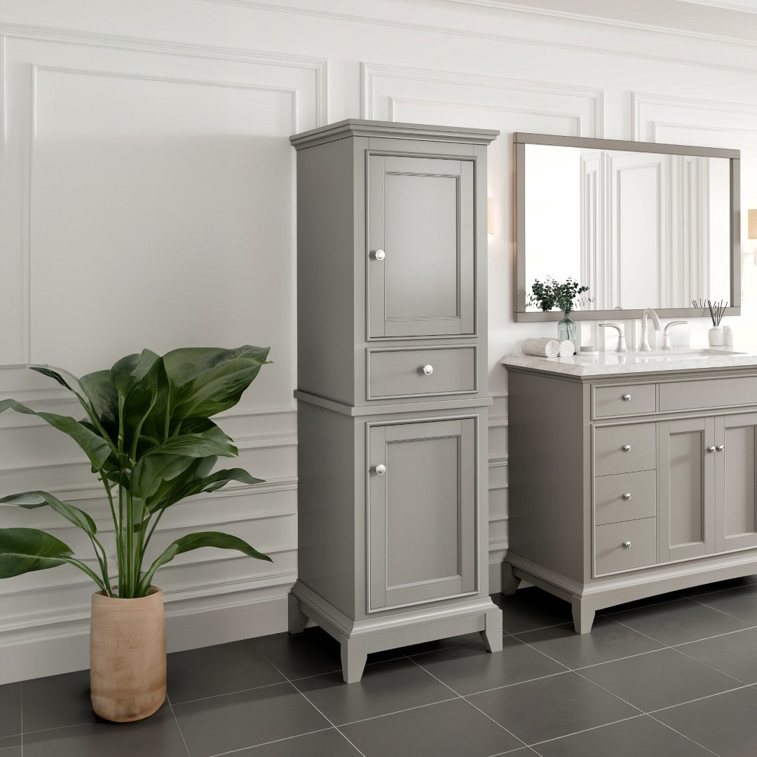 Eviva Elite Stamford 21 in. W x 18 in. D Freestanding Linen Cabinet