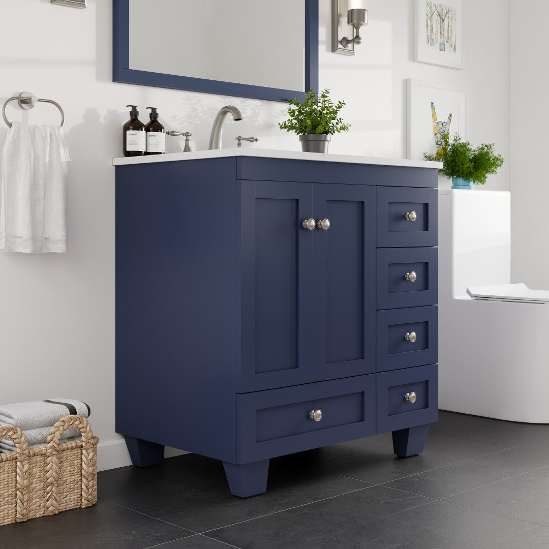 Eviva Acclaim Bath Vanity with Counter Top and Undermount Porcelain Sink (24"-30")