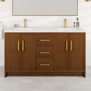 Eviva Curio Bath Vanity with Carrara Quartz Top and Undermount Porcelain Sink (24"-60")