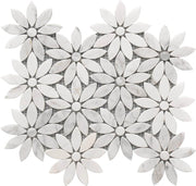 Roca Rockart – Daisy Flower (10"x12" Marble Mosaic)