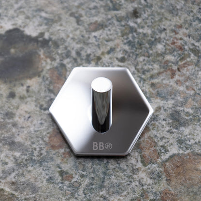 BESLAGSBODEN - Single Hook, Hexagon, Self-adhesive